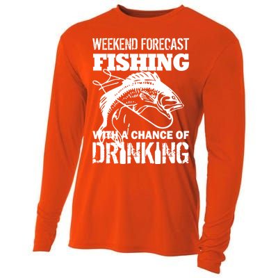 Weekend Forecast Fishing With A Chance Of Drinking Cooling Performance Long Sleeve Crew