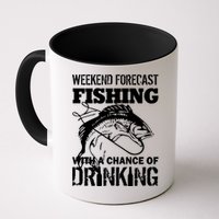 Weekend Forecast Fishing With A Chance Of Drinking Mug