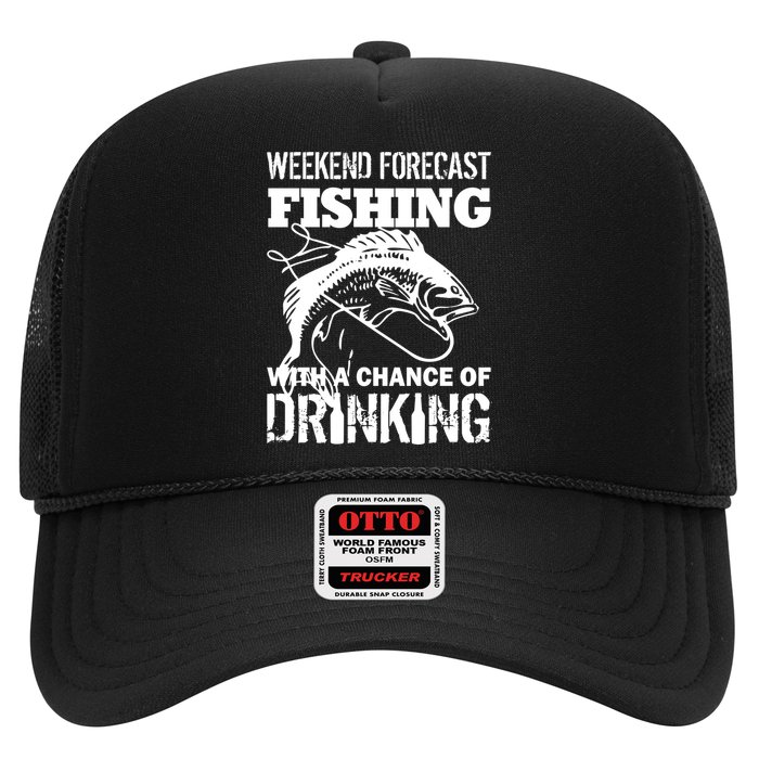 Weekend Forecast Fishing With A Chance Of Drinking Trucker Hat