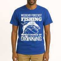 Weekend Forecast Fishing With A Chance Of Drinking Tall T-Shirt
