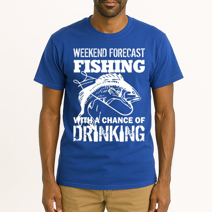 Weekend Forecast Fishing With A Chance Of Drinking Tall T-Shirt