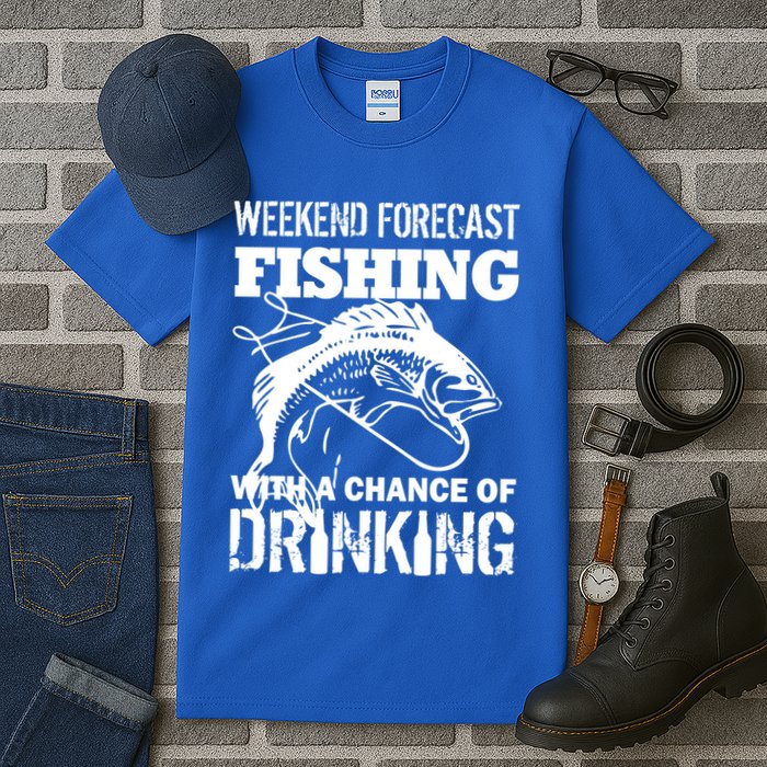 Weekend Forecast Fishing With A Chance Of Drinking Tall T-Shirt