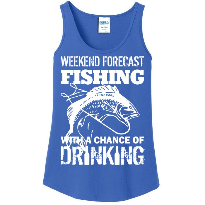 Weekend Forecast Fishing With A Chance Of Drinking Ladies Essential Tank