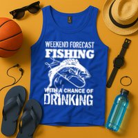 Weekend Forecast Fishing With A Chance Of Drinking Tank Top