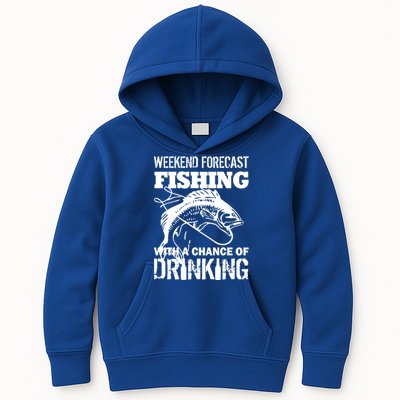 Weekend Forecast Fishing With A Chance Of Drinking Kids Hoodie