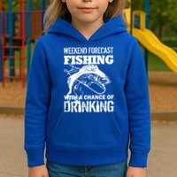 Weekend Forecast Fishing With A Chance Of Drinking Kids Hoodie