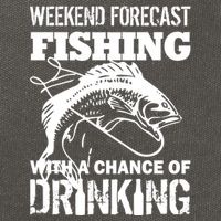 Weekend Forecast Fishing With A Chance Of Drinking Cotton Canvas Backpack