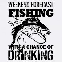 Weekend Forecast Fishing With A Chance Of Drinking Garment-Dyed Sweatshirt