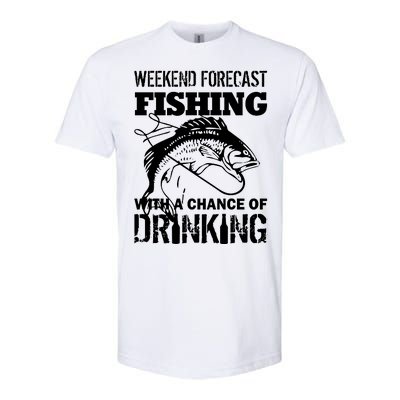 Weekend Forecast Fishing With A Chance Of Drinking Softstyle CVC T-Shirt