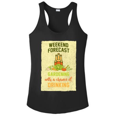 Weekend Forecast Gardening With A Chance Of Drinking Ladies PosiCharge Competitor Racerback Tank