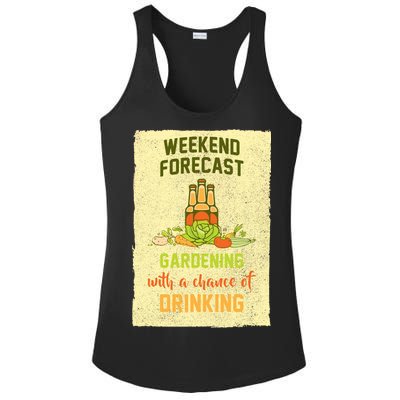 Weekend Forecast Gardening With A Chance Of Drinking Ladies PosiCharge Competitor Racerback Tank