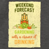 Weekend Forecast Gardening With A Chance Of Drinking Vector Backpack