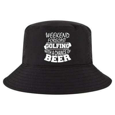 Weekend Forecast Golfing With A Side Of Beer Cool Comfort Performance Bucket Hat