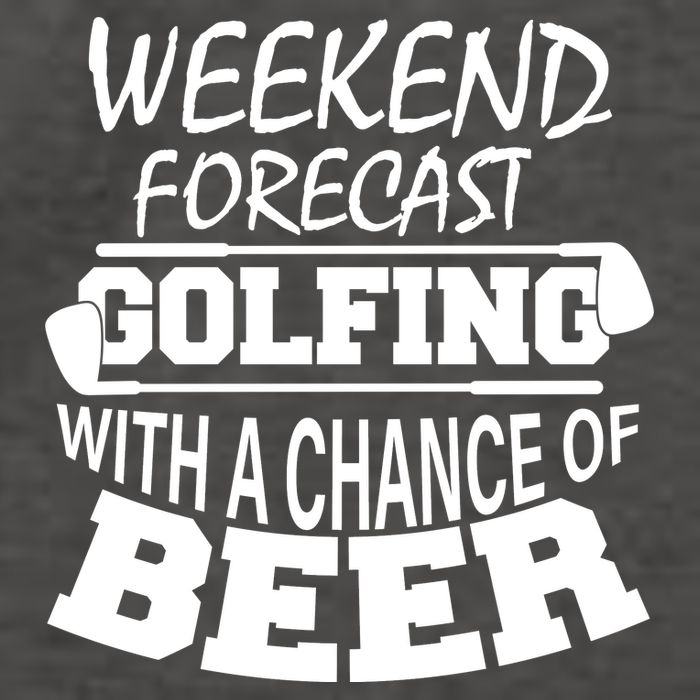 Weekend Forecast Golfing With A Side Of Beer Vector Backpack