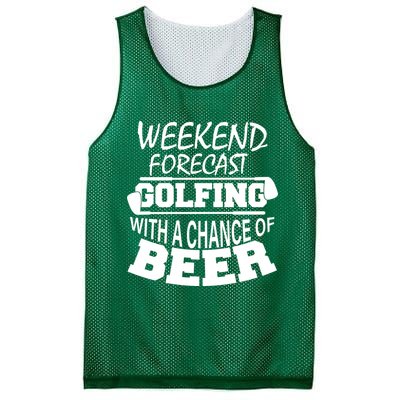 Weekend Forecast Golfing With A Side Of Beer Mesh Reversible Basketball Jersey Tank
