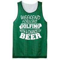 Weekend Forecast Golfing With A Side Of Beer Mesh Reversible Basketball Jersey Tank