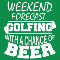 Weekend Forecast Golfing With A Side Of Beer Baby Bodysuit