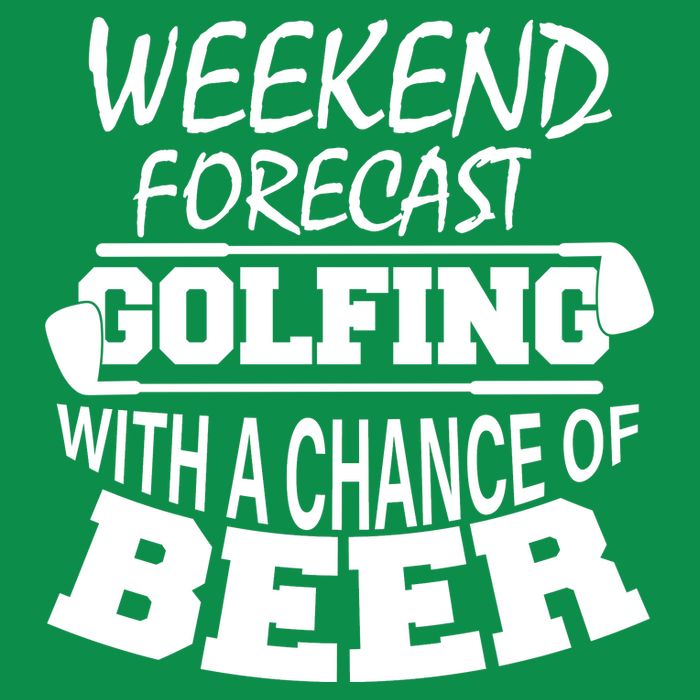 Weekend Forecast Golfing With A Side Of Beer Baby Bodysuit