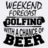 Weekend Forecast Golfing With A Side Of Beer Garment-Dyed Sweatshirt