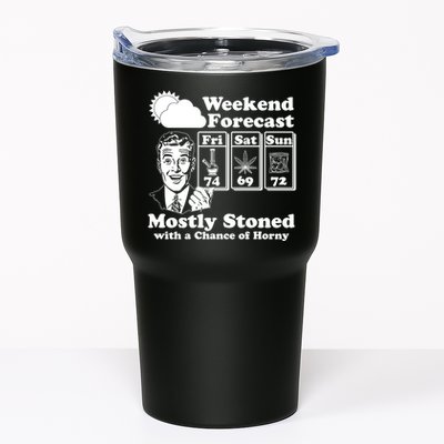 Weekend Forecast Mostly Stone With A Chance of Horny Vintage Retro Tumbler