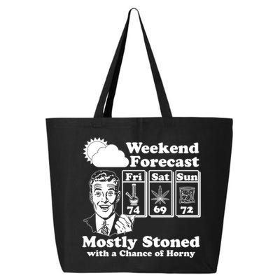Weekend Forecast Mostly Stone With A Chance of Horny Vintage Retro 25L Jumbo Tote