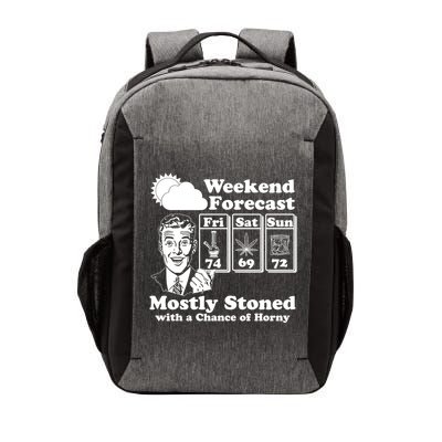 Weekend Forecast Mostly Stone With A Chance of Horny Vintage Retro Vector Backpack