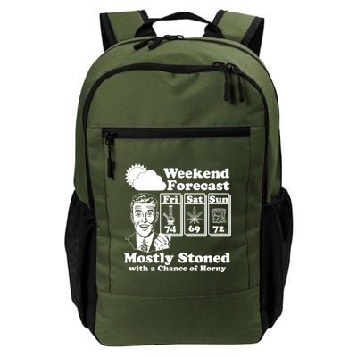 Weekend Forecast Mostly Stone With A Chance of Horny Vintage Retro Backpack