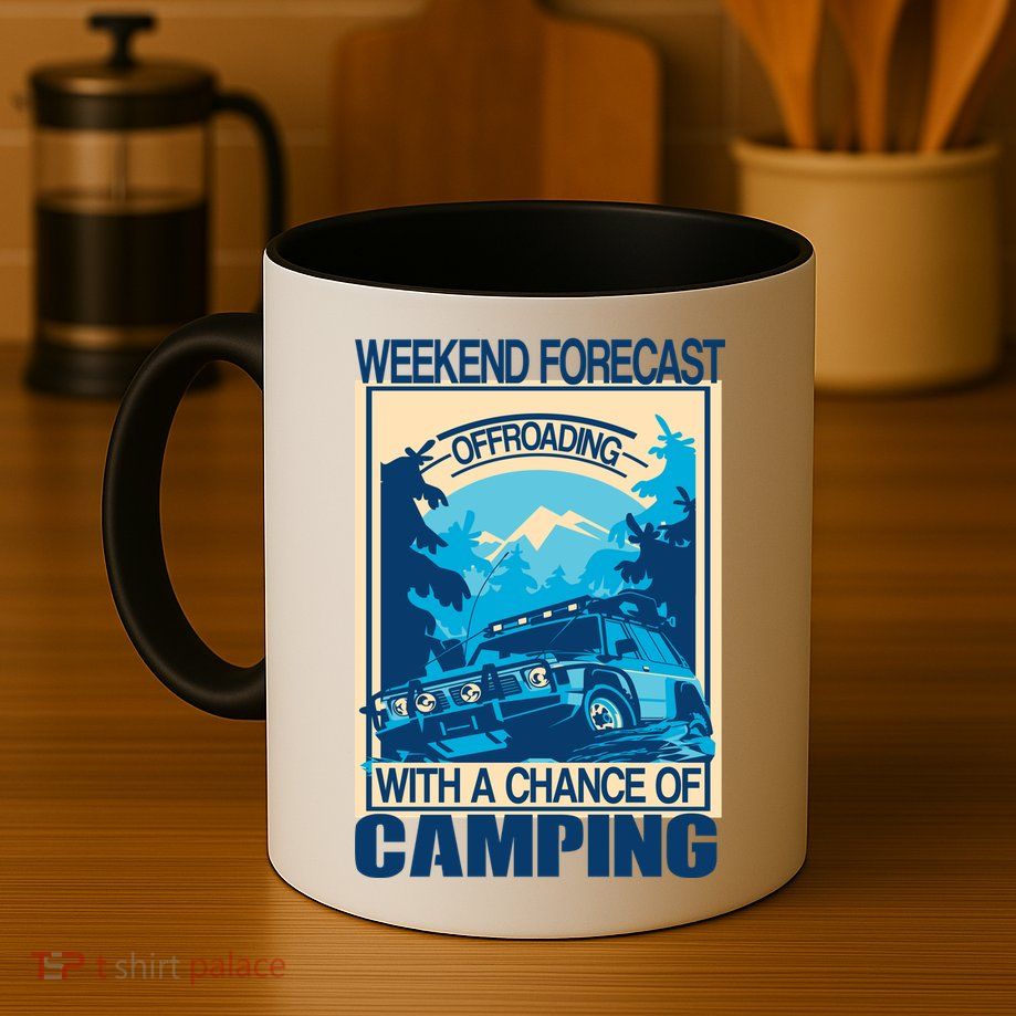 Weekend Forecast Offroading Chance Of Camping Mug