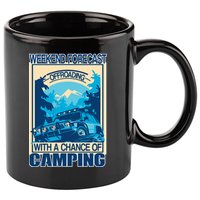 Weekend Forecast Offroading Chance Of Camping 11oz C Handle Ceramic Mug