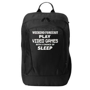 Weekend Forecast Play Video Games City Backpack