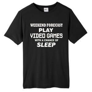 Weekend Forecast Play Video Games Tall Fusion ChromaSoft Performance T-Shirt