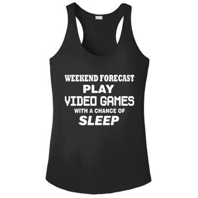 Weekend Forecast Play Video Games Ladies PosiCharge Competitor Racerback Tank
