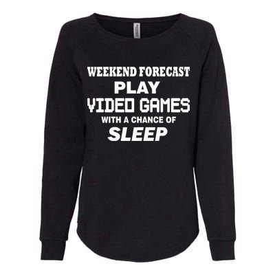 Weekend Forecast Play Video Games Womens California Wash Sweatshirt