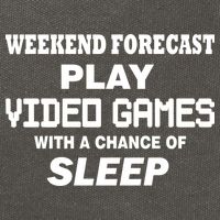 Weekend Forecast Play Video Games Cotton Canvas Backpack