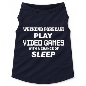 Weekend Forecast Play Video Games Doggie Tank