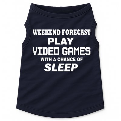 Weekend Forecast Play Video Games Doggie Tank
