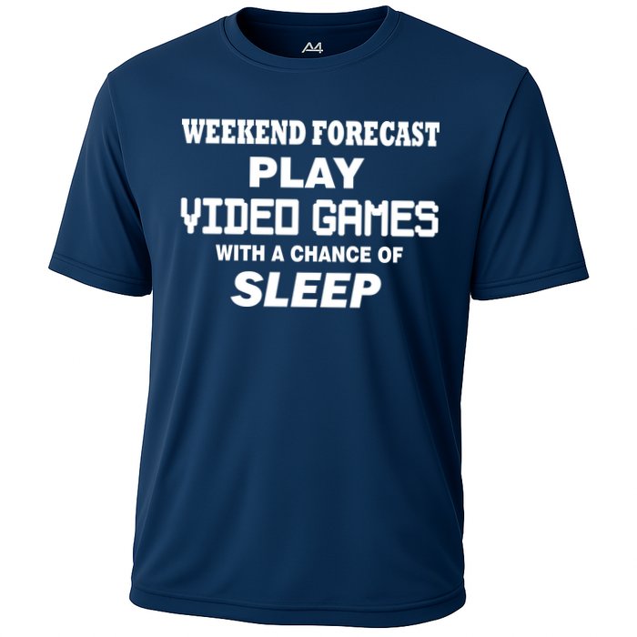 Weekend Forecast Play Video Games Performance Shirt