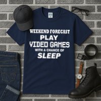 Weekend Forecast Play Video Games Tall T-Shirt
