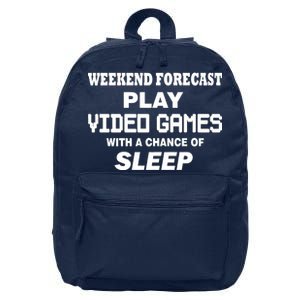 Weekend Forecast Play Video Games 16 in Basic Backpack