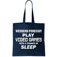 Weekend Forecast Play Video Games Tote Bag