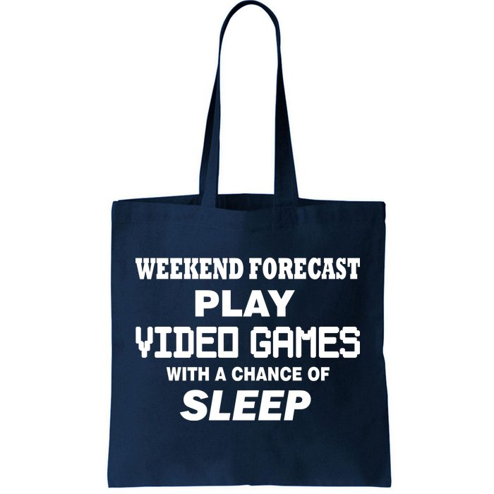 Weekend Forecast Play Video Games Tote Bag