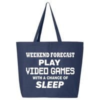 Weekend Forecast Play Video Games 25L Jumbo Tote