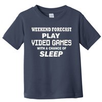 Weekend Forecast Play Video Games Toddler T-Shirt