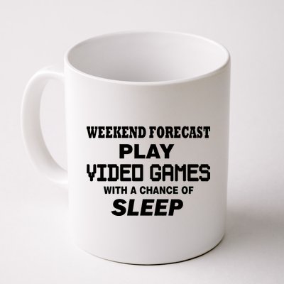 Weekend Forecast Play Video Games Coffee Mug