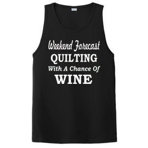 Weekend Forecast Quilting And Wine PosiCharge Competitor Tank