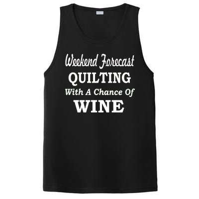 Weekend Forecast Quilting And Wine PosiCharge Competitor Tank