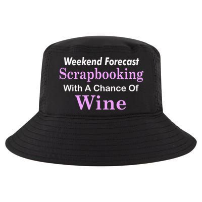 Weekend Forecast Scrapbooking Chance Of Wine Cool Comfort Performance Bucket Hat