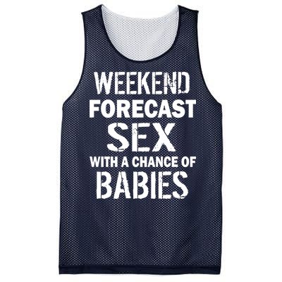 Weekend Forecast Sex With A Chance Of Babies Mesh Reversible Basketball Jersey Tank