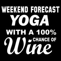 Weekend Forecast Yoga With A 100% Chance of Wine Impact Tech Backpack