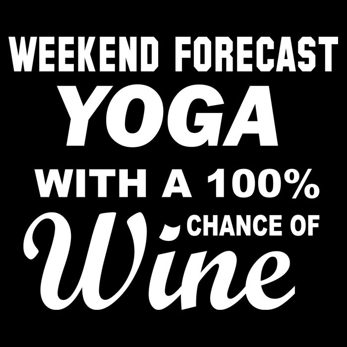 Weekend Forecast Yoga With A 100% Chance of Wine Impact Tech Backpack